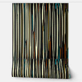 Rich mehrfarbiges Holzdesign Tapete