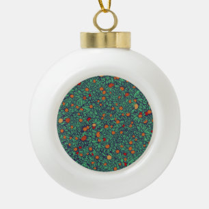 Rich Orchard: Vintage Baum Muster. Keramik Kugel-Ornament