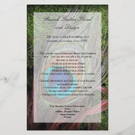 Rich Peacock Feather mit grünem Moss Flyer