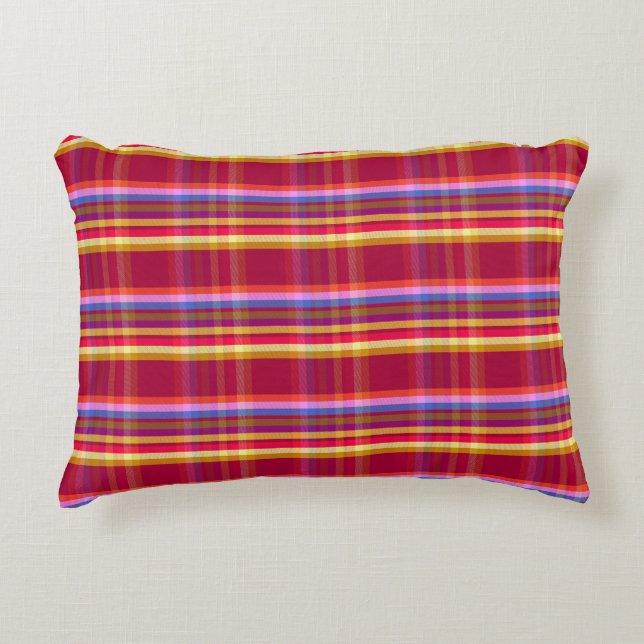 Rich Plaid RC Dekokissen (Vorderseite)