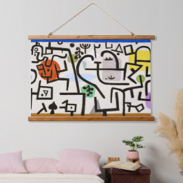 Rich Port (ein Reisebild, 1938) von Paul Klee Wandteppich Mit Holzrahmen