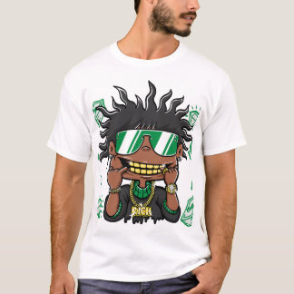 Rich & Reckless: Cartoon Wealth T - Shirt