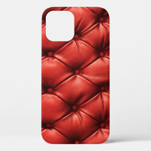 Rich Red Leather: Luxury Textured Detail Case-Mate iPhone Hülle