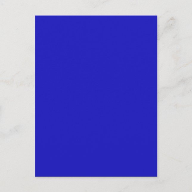 RICH ROYAL BLUE (Vollfarbe) ~ Postkarte (Vorderseite)