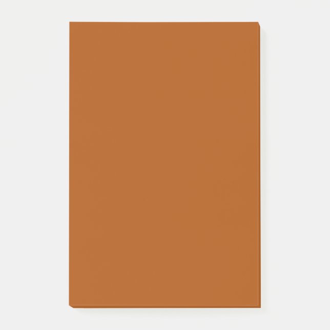 Rich sienna braune Farbe bereit, um die Farbe anzu Post-it Klebezettel (Vorderseite)