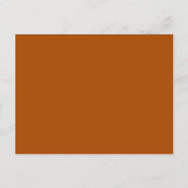 Rich sienna braune Farbe bereit, um die Farbe anzu Postkarte (Vorderseite)