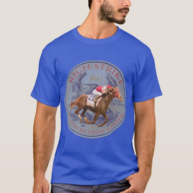 Rich Strike 2022 Kentucky Der T-Shirt (Vorderseite)
