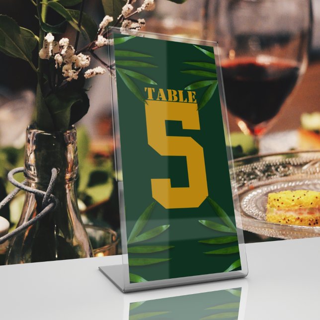 Rich Theme Tischnummer (place these number cards on the table to help your guests)