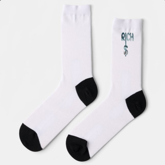 RICH Unisex Socks Trend Abstrakter Blauer Ozean Socken (Von Creator hochgeladen)