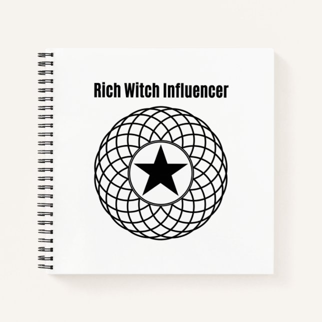 Rich Witch Influencer Journal Notizbuch (Vorderseite)