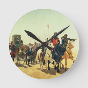 Richard Coeur de Lion auf seiner Weise nach Runde Wanduhr