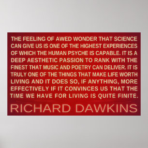 Richard Dawkins   Wunderwissenschaft gibt uns ein  Poster