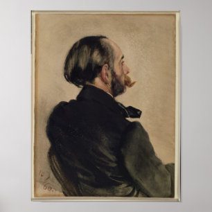 Richard, der Bruder des Künstlers, 1860 Poster