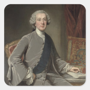 Richard Grenville, Earl Temple, c.1760 Quadratischer Aufkleber