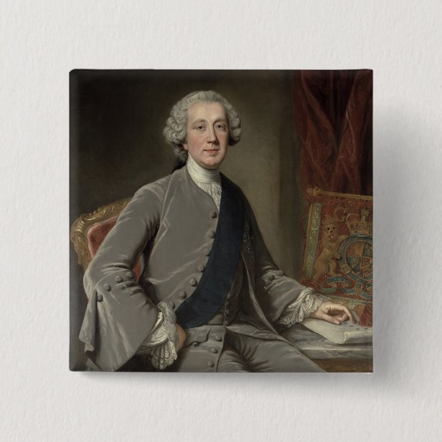 Richard Grenville, Graf-Tempel, c.1760 Button (Vorderseite)