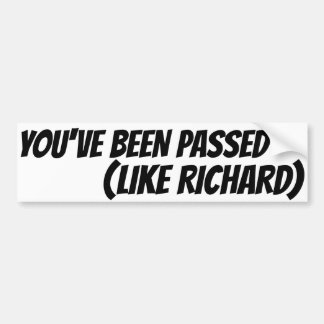 RICHARD HAS PASSED AUTOAUFKLEBER
