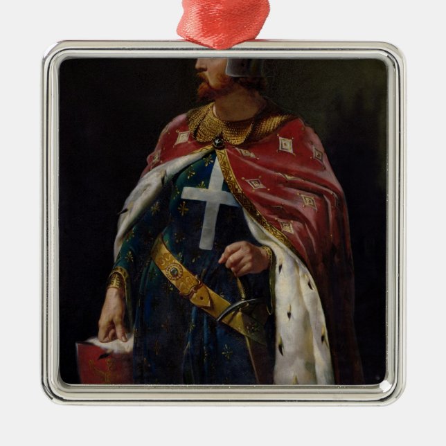 Richard I der Lionheart König von England, 1841 Silbernes Ornament (Vorne)