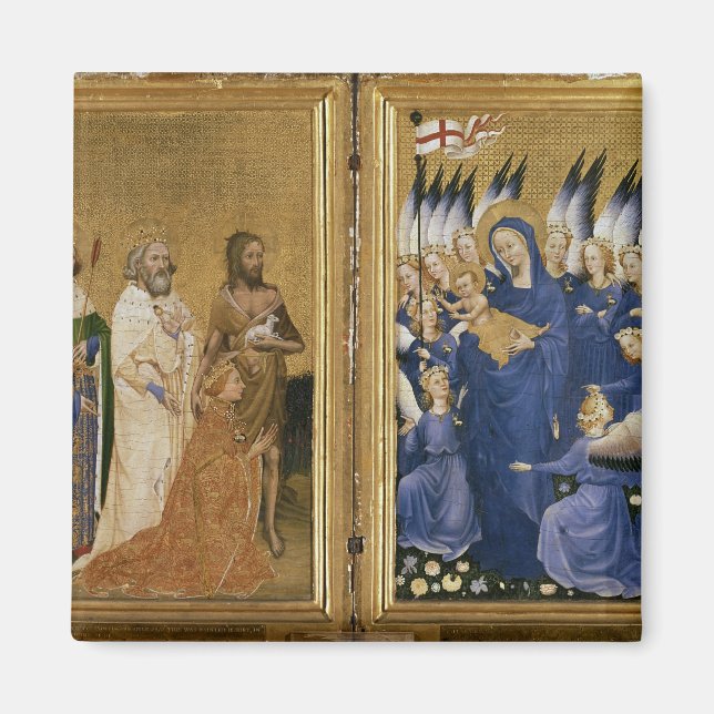 Richard II Vorgestellt für Jungfrau und Kind Magnet (Vorne)