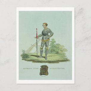 Richard III (1452-85) 1470, graviert von W. Maddoc Postkarte