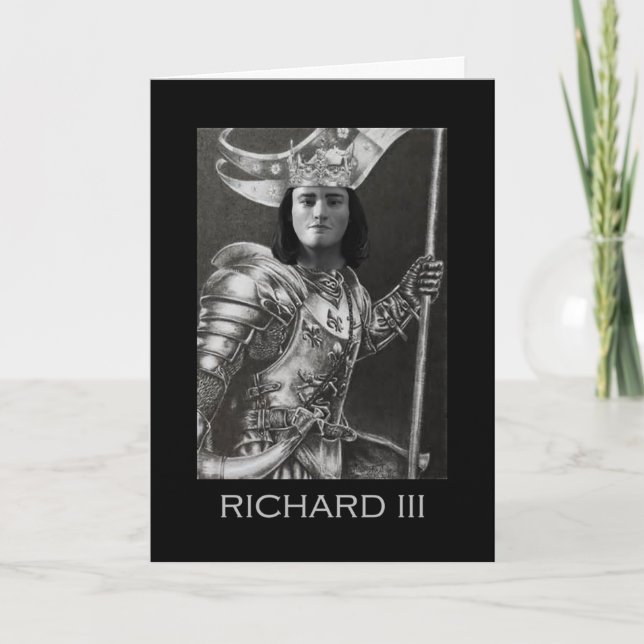 Richard III bereitet sich für Kampf vor Karte (Vorderseite)