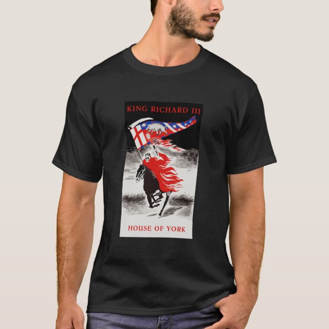 Richard III Krieg der Rose Das House of York fährt T-Shirt (Vorderseite)