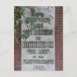 Richard III Memorial in Leicester, England Postkarte