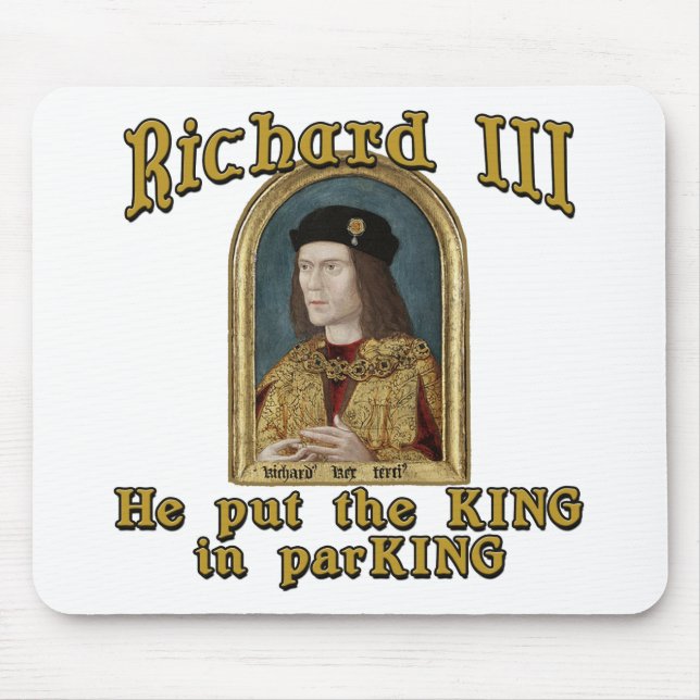Richard III setzte den König in Parkt-shirt ein Mousepad (Vorne)