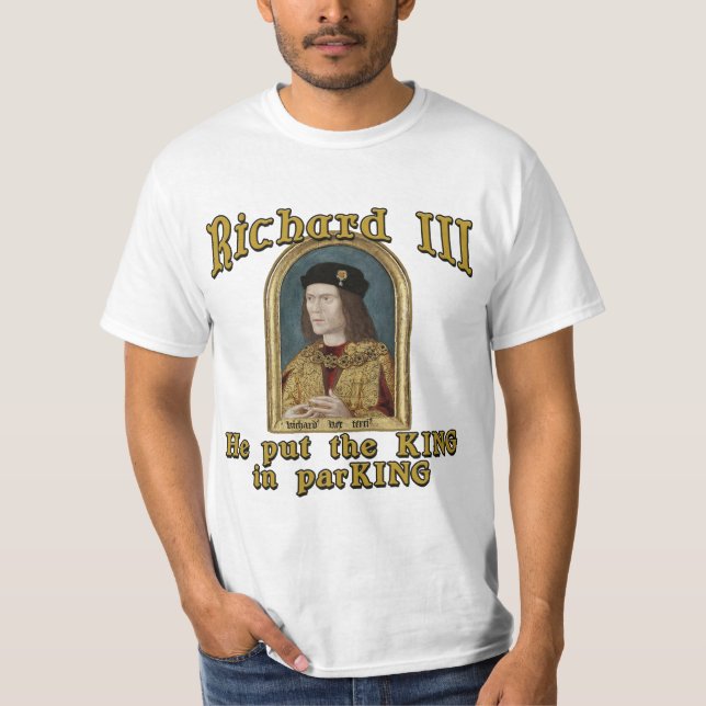 Richard III setzte den König in Parkt-shirt ein T-Shirt (Vorderseite)