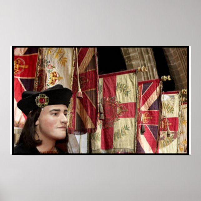 Richard III und Heraldry Flags Poster (Vorne)