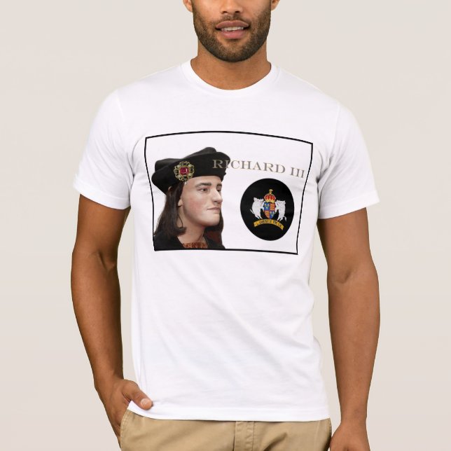 Richard III und sein weißes Eber-Abzeichen T-Shirt (Vorderseite)