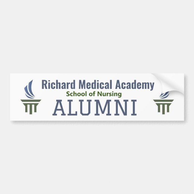Richard Medical Academy Alumni Autoaufkleber (Vorne)