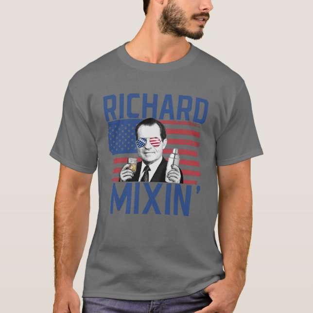 Richard Mixin 4. Juli Dringende Präsident Nixon T-Shirt (Vorderseite)