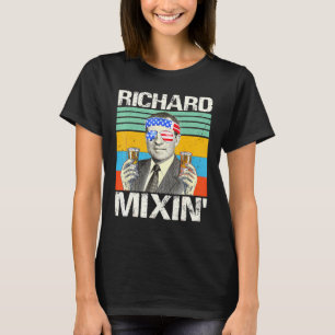 Richard Mixin 4. Juli Richard Nixon Drinking P T-Shirt