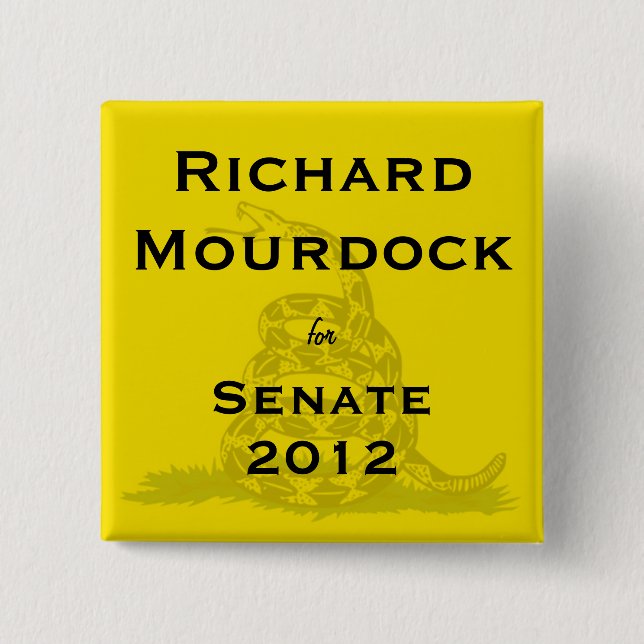Richard Mourdock für Senats-Teeparty-Knopf Button (Vorderseite)