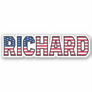 Richard Name Vorname USA Sticker Stickerset