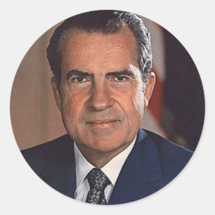 Richard Nixon 37 Runder Aufkleber