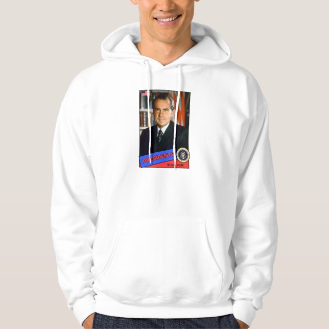 Richard Nixon Baseball Card Hoodie (Vorderseite)