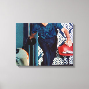 Richard Nixon Bowling Leinwanddruck