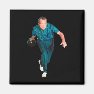 Richard Nixon Bowling  Magnet