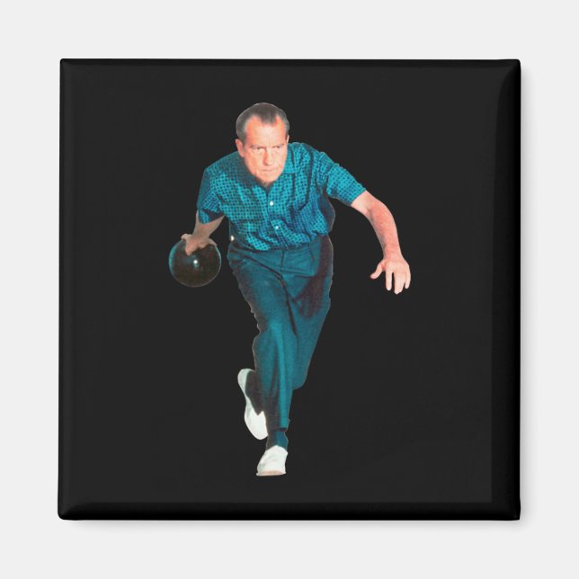 Richard Nixon Bowling  Magnet (Vorne)