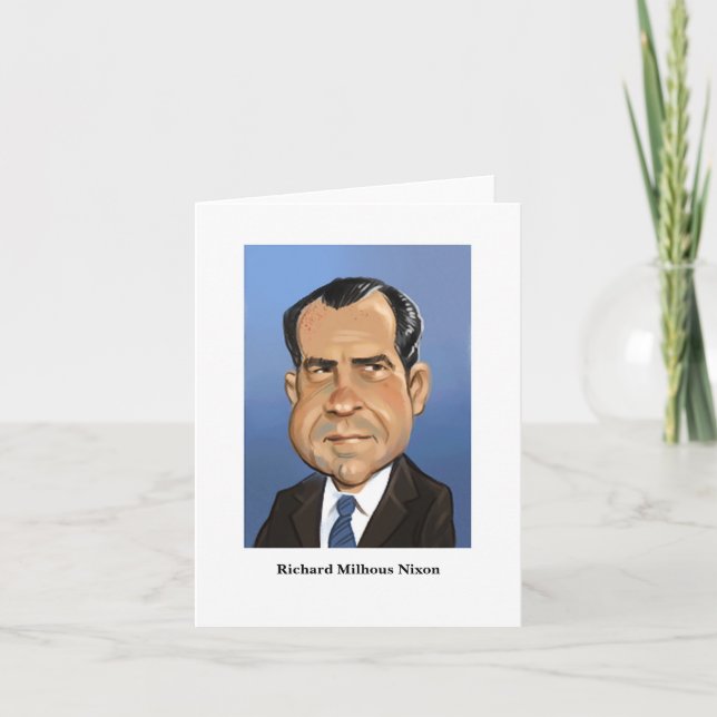 Richard Nixon Card Karte (Vorderseite)