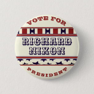Richard Nixon für Präsident Vintage-Look-Button Button
