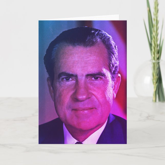 Richard Nixon, Kaliforniens amerikanischer Präside Dankeskarte (Vorderseite)