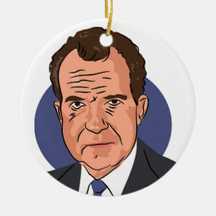 Richard Nixon Keramik Ornament