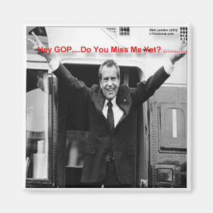 Richard Nixon "Miss Me yet?" Funny Gifts & T-Shirt Magnet
