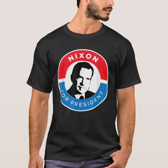 Richard Nixon Shirt Präsident Wahlkampagne Republi (Vorderseite)