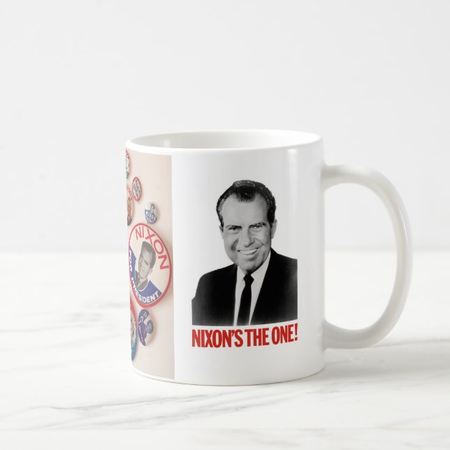 Richard- Nixonknopf-Kollektor-Tasse Tasse (Rechts)