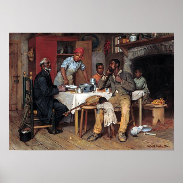 Richard Norris Brooke Ein Pastoralbesuch Poster (Vorne)