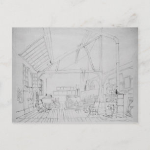 Richard Parkes Bonington Studio in Paris Postkarte