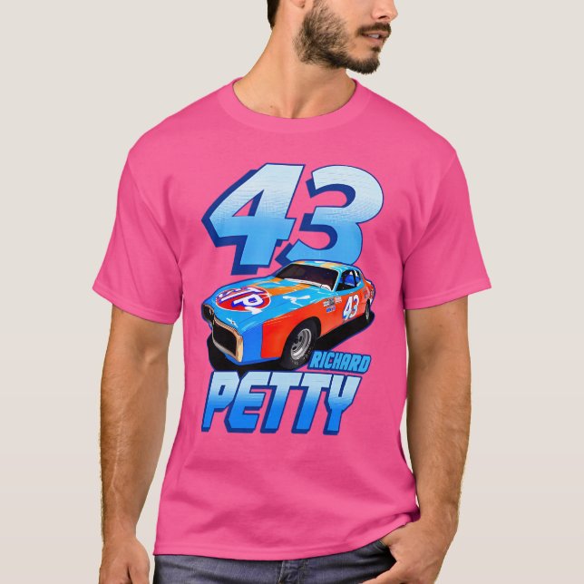 Richard Petty 43 Stp Legend 70er Retro T-Shirt (Vorderseite)